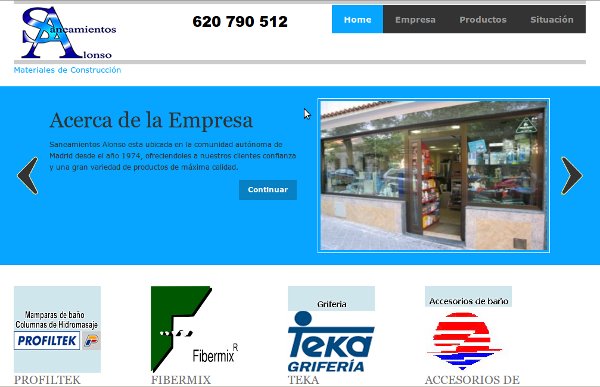 saneamientos alonso, materiales de construccion