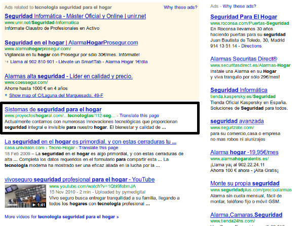 posicionamiento web, tecnologia seguridad para el hogar
